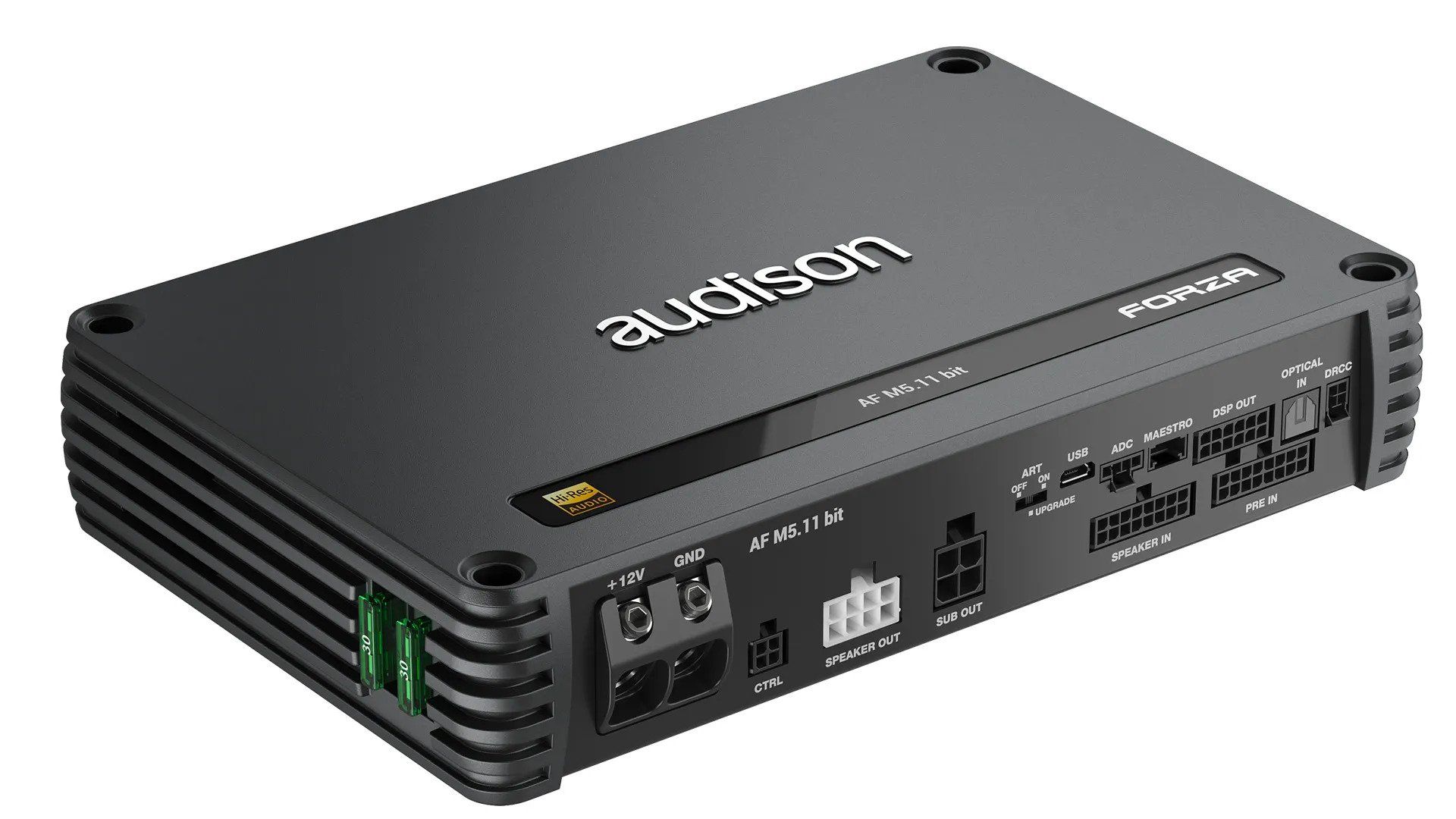 Audison Forza AF M5.11 Bit DSP Amplifier | 1200 W | 11 CH DSP + 4 x 150 W @  2 ohm + 1 x 600 W @ 2 ohm | D-class Fully Bridgeable